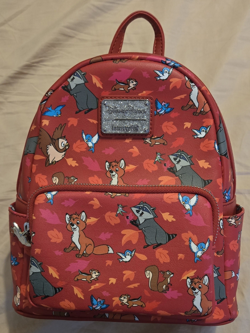 Disney X Loungefly Disney Woodland Critters Mini Backpack Genuine Leather.
